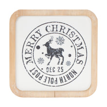 Load image into Gallery viewer, Holiday Mail Stamp Plaque (Set of 12)