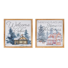 Load image into Gallery viewer, Welcome Home Holiday Wall Art (Set of 2)