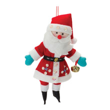 Load image into Gallery viewer, Plush Santa Ornament (Set of 12)