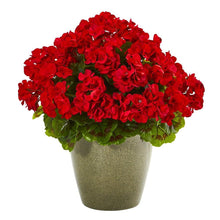 Load image into Gallery viewer, 17" Geranium Artificial Plant UV Resistant (Indoor/Outdoor)