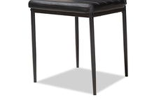 Load image into Gallery viewer, Baxton Studio Armand Modern and Contemporary Black Faux Leather Upholstered Dining Chair (Set of 4)