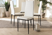 Load image into Gallery viewer, Baxton Studio Armand Modern and Contemporary White Faux Leather Upholstered Dining Chair (Set of 4)
