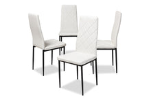 Load image into Gallery viewer, Baxton Studio Blaise Modern and Contemporary White Faux Leather Upholstered Dining Chair (Set of 4)