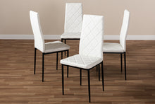 Load image into Gallery viewer, Baxton Studio Blaise Modern and Contemporary White Faux Leather Upholstered Dining Chair (Set of 4)