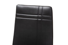 Load image into Gallery viewer, Baxton Studio Matiese Modern and Contemporary Black Faux Leather Upholstered Dining Chair (Set of 4)