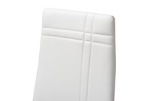 Load image into Gallery viewer, Baxton Studio Matiese Modern and Contemporary White Faux Leather Upholstered Dining Chair (Set of 4)