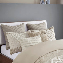 Load image into Gallery viewer, Mila Cotton Printed Duvet Cover Set With Chenille King/Cal King II12-1127 By Olliix