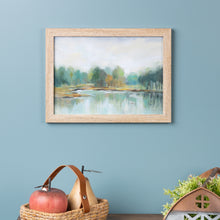 Load image into Gallery viewer, Framed Lake Landscape Print 15.75"L