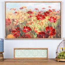 Load image into Gallery viewer, Framed Floral Canvas Art 35.5"L