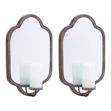Load image into Gallery viewer, Mirror Wall Sconce Candle Holder (Set of 2)