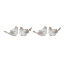 Load image into Gallery viewer, White Washed Bird Figurine (Set of 4)