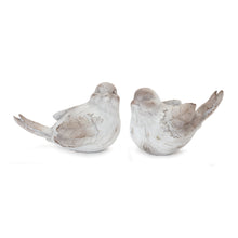 Load image into Gallery viewer, White Washed Bird Figurine (Set of 4)