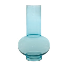 Load image into Gallery viewer, Blue Glass Vase (Set of 2)