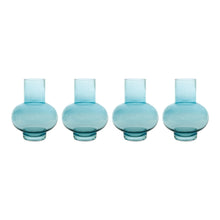 Load image into Gallery viewer, Blue Glass Vase (Set of 4)