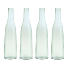 Load image into Gallery viewer, Green Glass Bottle Vase (Set of 4)