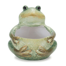 Load image into Gallery viewer, Terra Cotta Frog Planter (Set of 4)