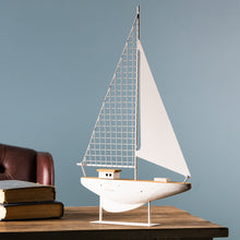 Load image into Gallery viewer, Wood Sailboat Sculpture (Set of 2)
