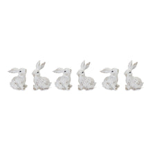 Load image into Gallery viewer, Carved Bunny Figurine (Set of 6)