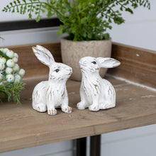 Load image into Gallery viewer, Carved Bunny Figurine (Set of 6)