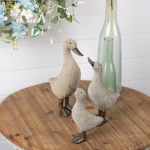Load image into Gallery viewer, Wicker Duck Figurine (Set of 4)