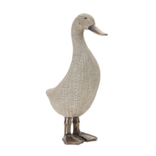 Load image into Gallery viewer, Wicker Duck Figurine (Set of 2)
