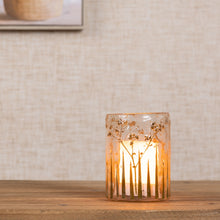 Load image into Gallery viewer, Dried Floral Glass Candle Holder (Set of 3)