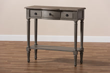 Load image into Gallery viewer, Baxton Studio Noelle French Provincial Gray Finished 1-Drawer Wood Console Table