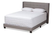 Load image into Gallery viewer, Baxton Studio Lisette Modern and Contemporary Grey Fabric Upholstered King Size Bed