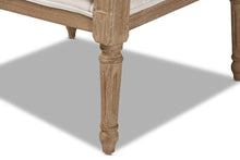 Load image into Gallery viewer, Baxton Studio Clemence French Provincial Ivory Fabric Upholstered Whitewashed Wood Armchair