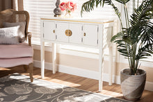 Load image into Gallery viewer, Baxton Studio Aiko Classic and Traditional Japanese-Inspired Off-White Finished 4-Door Wood Console Table