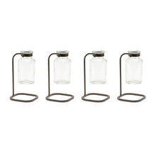 Load image into Gallery viewer, Bottle Vase in Iron Stand (Set of 4)
