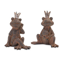 Load image into Gallery viewer, Royal Sitting Frog Figurine (Set of 6)