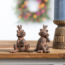 Load image into Gallery viewer, Royal Sitting Frog Figurine (Set of 6)