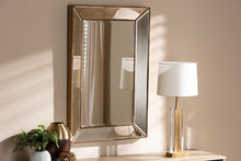 Load image into Gallery viewer, Baxton Studio Neva Modern and Contemporary Antique Gold Finished Rectangular Accent Wall Mirror