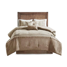 Load image into Gallery viewer, Madison Park Boone 7 Piece Faux Suede Comforter Set MP10-6435 By Olliix