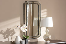 Load image into Gallery viewer, Baxton Studio Romina Art Deco Antique Silver Finished Accent Wall Mirror