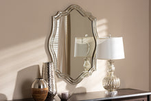Load image into Gallery viewer, Baxton Studio Isidora Art Deco Antique Silver Finished Accent Wall Mirror