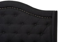 Load image into Gallery viewer, Baxton Studio Aden Modern and Contemporary Charcoal Grey Fabric Upholstered Full Size Bed