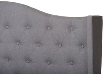 Load image into Gallery viewer, Baxton Studio Alesha Modern and Contemporary Grey Fabric Upholstered Queen Size Bed