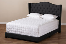 Load image into Gallery viewer, Baxton Studio Alesha Modern and Contemporary Charcoal Grey Fabric Upholstered Full Size Bed