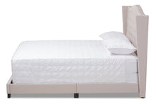 Load image into Gallery viewer, Baxton Studio Alesha Modern and Contemporary Beige Fabric Upholstered Full Size Bed