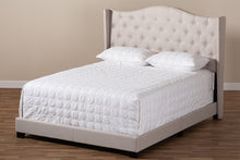 Load image into Gallery viewer, Baxton Studio Alesha Modern and Contemporary Beige Fabric Upholstered Full Size Bed