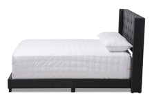 Load image into Gallery viewer, Baxton Studio Brady Modern and Contemporary Charcoal Grey Fabric Upholstered King Size Bed
