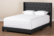 Load image into Gallery viewer, Baxton Studio Brady Modern and Contemporary Charcoal Grey Fabric Upholstered Full Size Bed