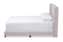 Load image into Gallery viewer, Baxton Studio Brady Modern and Contemporary Beige Fabric Upholstered Queen Size Bed