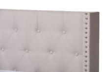 Load image into Gallery viewer, Baxton Studio Brady Modern and Contemporary Beige Fabric Upholstered Queen Size Bed