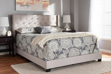 Load image into Gallery viewer, Baxton Studio Brady Modern and Contemporary Beige Fabric Upholstered Queen Size Bed
