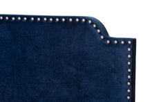 Load image into Gallery viewer, Baxton Studio Darcy Luxe and Glamour Navy Velvet Upholstered Queen Size Bed