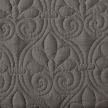 Load image into Gallery viewer, Madison Park Quebec 100% Polyester Fitted Bedspread - King - Dark Grey MP13-6475 By Olliix