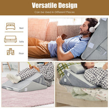Load image into Gallery viewer, Adjustable Memory Foam Incline Pillow with Head Support for Sleeping Reading